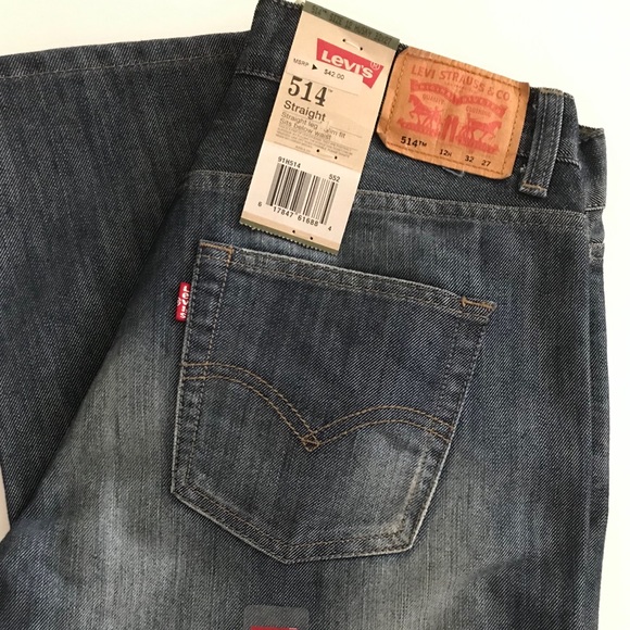LEVI'S 514 Straight Leg Husky Slim Fit Jeans - Picture 3 of 6